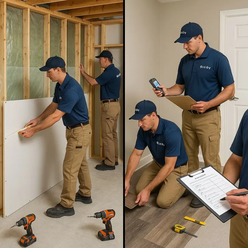 Repairs and Reconstruction process in Lakeview Estates, GA